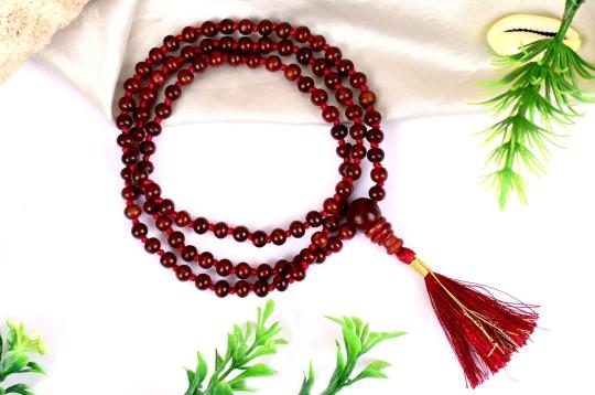 Red sandalwood mala