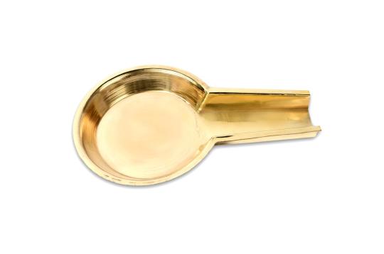 Round Abhishek Tray in Brass