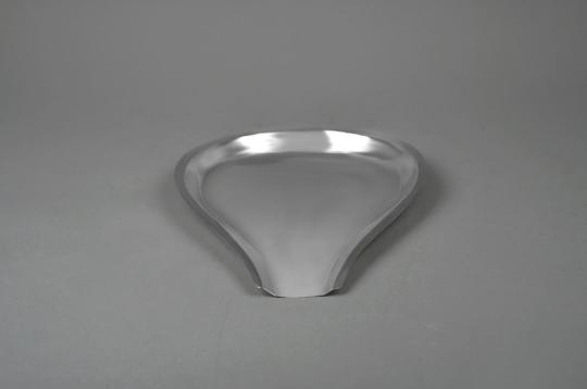 Round Abhishek Tray in pure silver