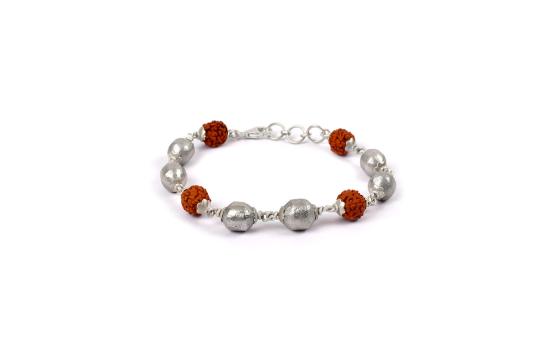 Rudraksha and Parad Bracelet-I