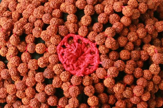 Rudraksha beads cap
