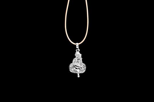Saibaba Locket - in Pure Silver - Design VIII