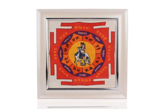 Santan Gopal Yantra on silk with frame