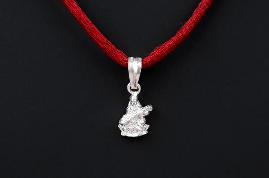 Saraswati Locket in Pure Silver - VI