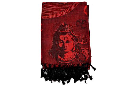 Shiv Parivar Shawl in Soft Jacquard Fabric