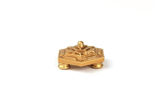 Shiv Yantra Chowki in Brass