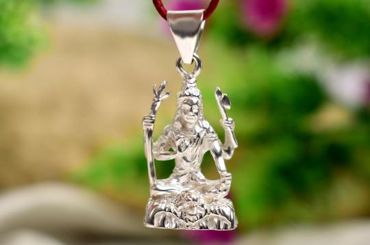 Shiva Locket in Pure Silver - Design X