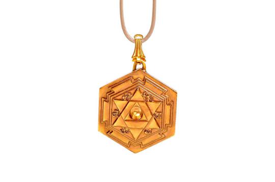 Shiva Yantra Locket in brass