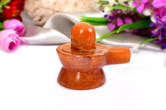 Red Jade Shivling - 130 gms