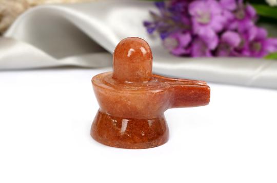 Red Jade Shivling - 87 gms