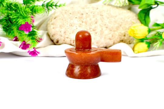 Shivalinga in Red Jade - 164 gms