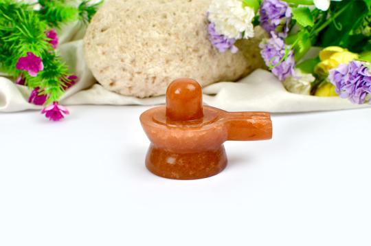 Shivalinga in Red Jade - 165 gms