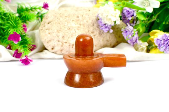 Shivalinga in Red Jade - 172 gms