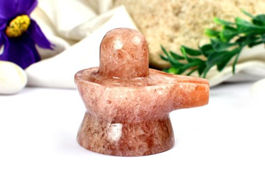 Shivalinga in Red Jade - 80 gms
