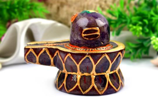 Shivlinga in Amethyst - 276 gms