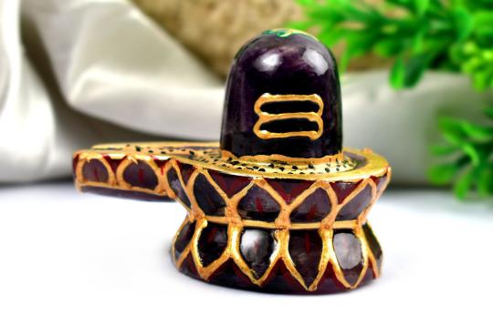 Shivlinga in Amethyst - 87 gms
