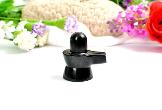 Shivlinga in Black Jade - 107 gms