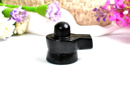 Shivlinga in Black Jade - 111 gms - I