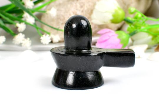 Shivlinga in Black Jade - 114 gms - II