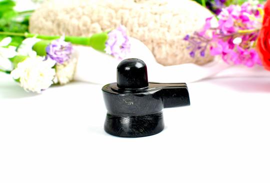 Shivlinga in Black Jade - 116 gms