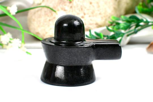 Shivlinga in Black Jade - 120 gms
