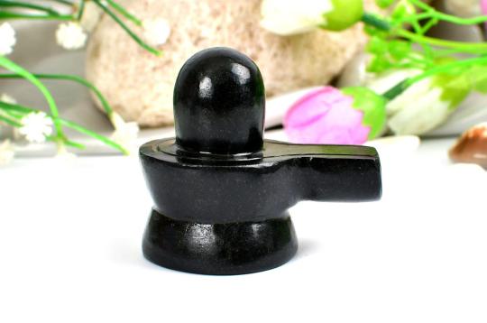 Shivlinga in Black Jade - 124 gms