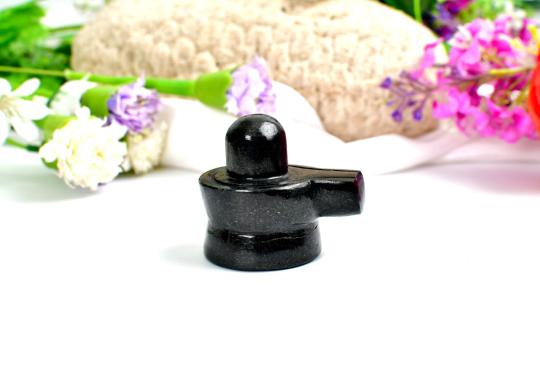 Shivlinga in Black Jade - 136 gms