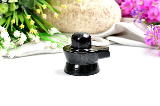 Shivlinga in Black Jade - 139 gms