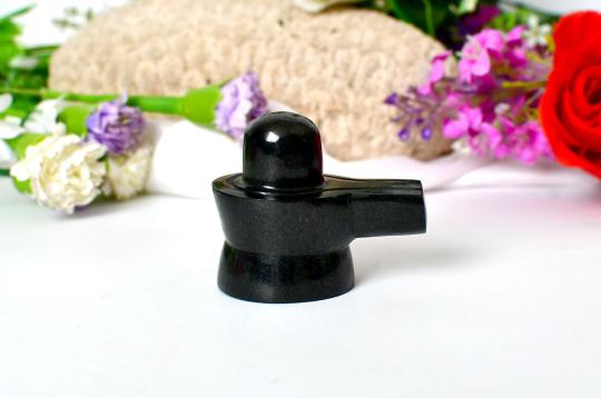 Shivlinga in Black Jade - 169 gms