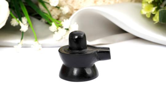 Shivlinga in Black Jade - 70 gms