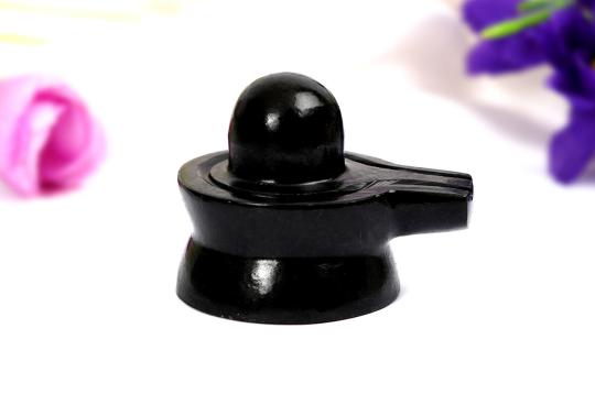 Shivlinga in Black Jade - 84 gms - II