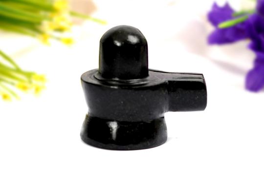 Shivlinga in Black Jade - 84 gms
