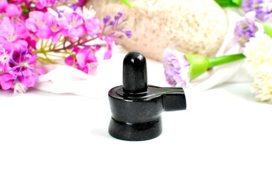 Shivlinga in Black Jade - 85 gms