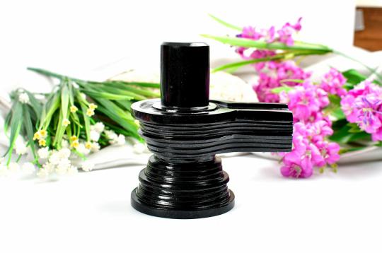 Shivlinga in Black Jade - 934 gms