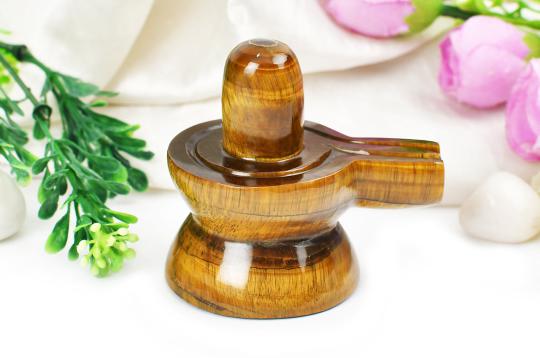 Shivlinga in Tiger Eye - 138 gms