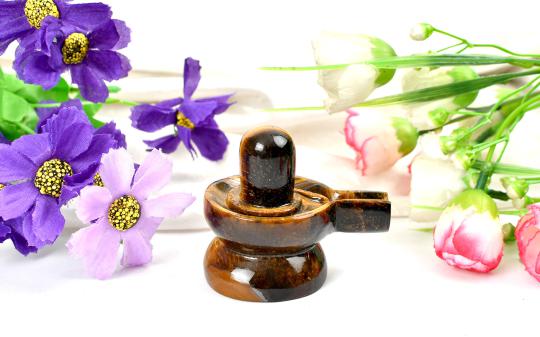 Shivlinga in Tiger Eye - 149 gms