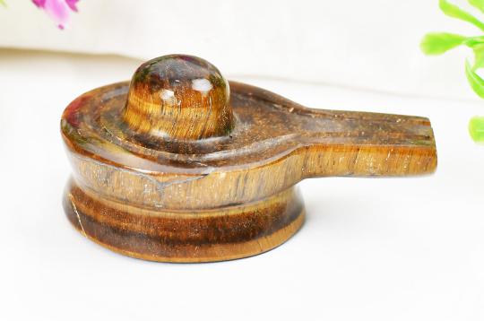Shivlinga in Tiger Eye - 48 gms