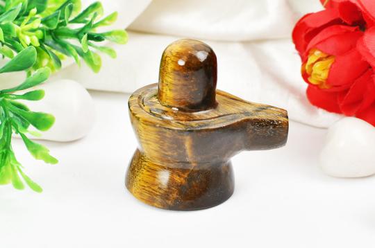 Shivlinga in Tiger Eye - 55 gms