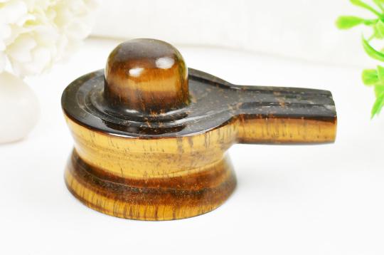 Shivlinga in Tiger Eye - 69 gms