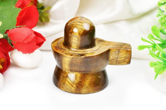 Shivlinga in Tiger Eye - 91 gms