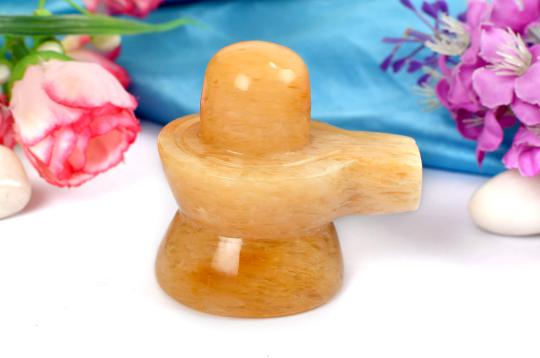 Shivlinga in Yellow Jade - 116 gms