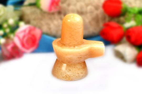 Shivlinga in Yellow Jade - 133 gms