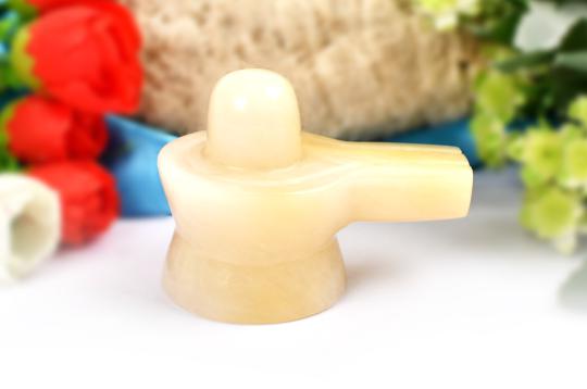 Shivlinga in Yellow Jade - 151 gms