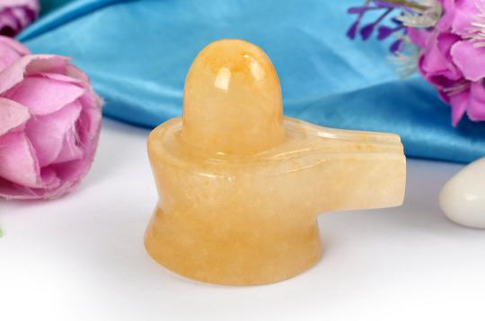 Shivlinga in Yellow Jade - 71 to 80 gms