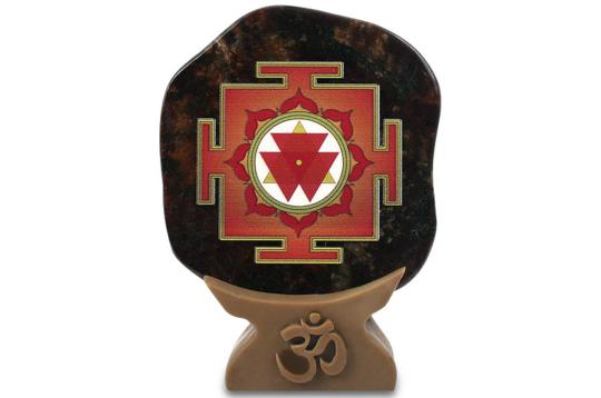 Shree Durga Yantra on Gomed