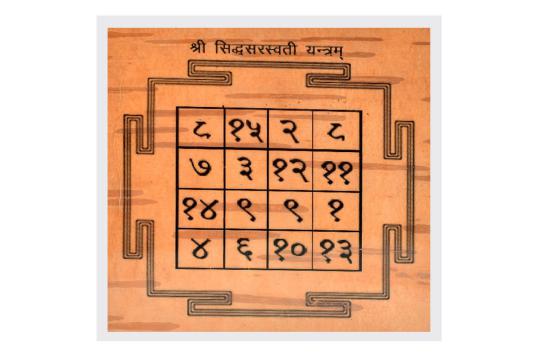 Shree Siddh Saraswati Yantram on Bhojpatra