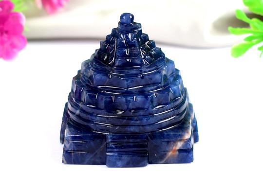 Shree Yantra in Blue Sodalite - 51 gms