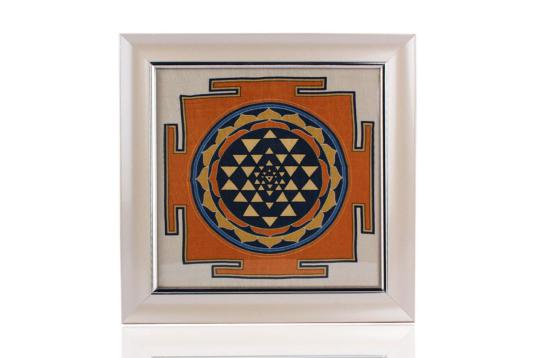 ShreeYantra on silk with frame