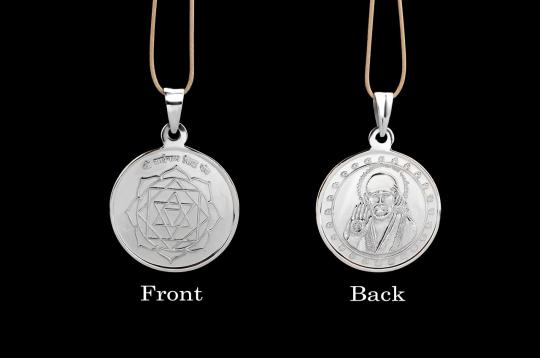 Shri Sainath Siddh Yantra locket - Silver
