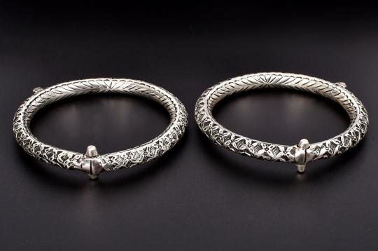 Silver Anklets - Set of 2 - Design - III